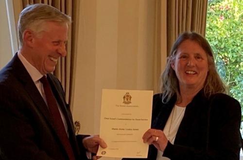 Offshore Electronics’ Materials Director awarded the Chief Scout’s Commendation for Good Service 