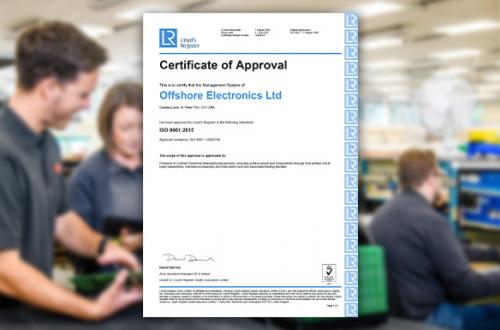 Offshore Electronics passes first remote ISO9001:2015 Recertification Audit with flying colours  